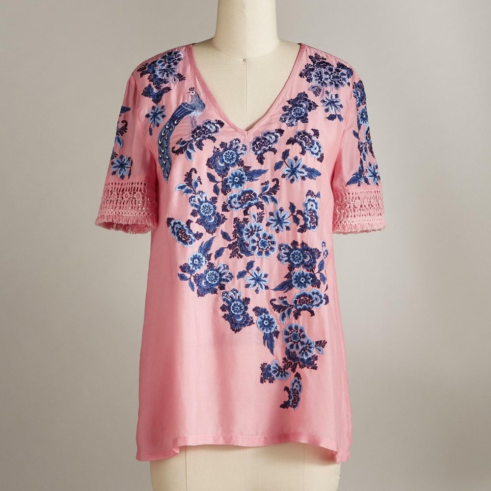 NWT Sundance Rana Embroidered Top